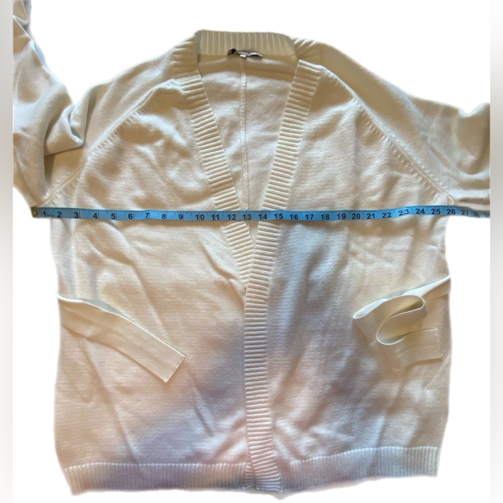 We Wore What Belted Summer Yarn Cardigan XS/ S Cream - Picture 6 of 14